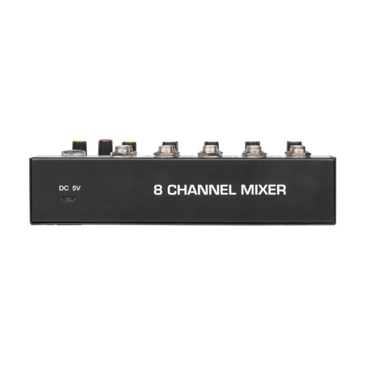 Q48 8 Channel Audio Mixer Console Stage Mixer Professional Digital Reverberator Effects Karaoke Live Equipment - Live Sound Effects Processors by buy2fix | Online Shopping UK | buy2fix
