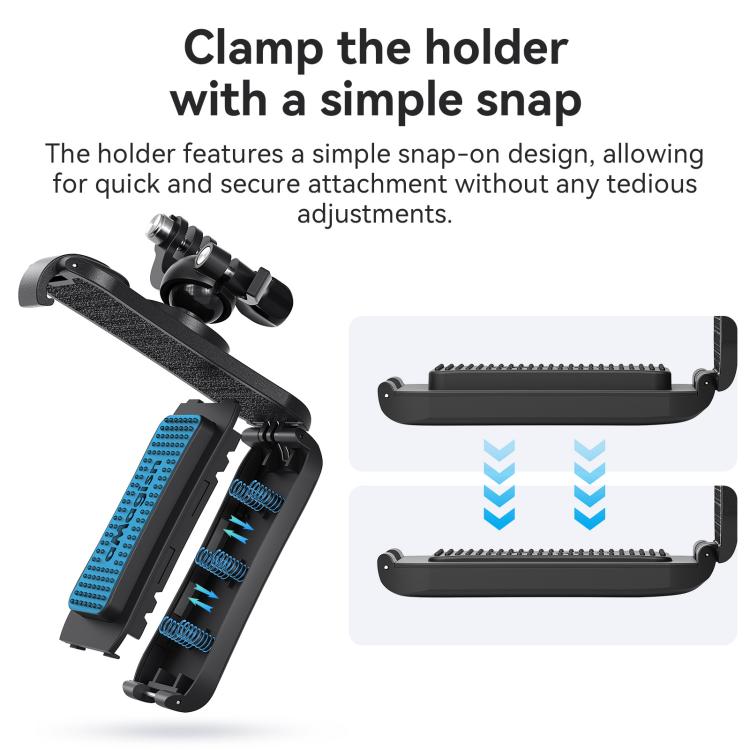 aMagisn 360-degree Rotation Ball Head Backpack Clip for Camera & Smartphone(Black) - Backpack Clip by aMagisn | Online Shopping UK | buy2fix