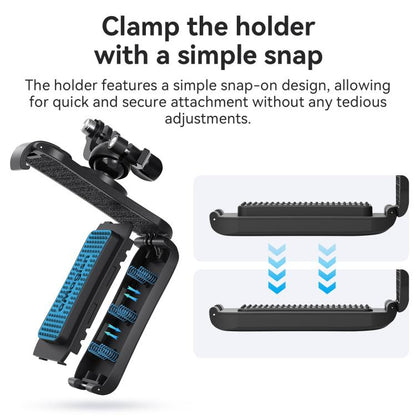 aMagisn 360-degree Rotation Ball Head Backpack Clip for Camera & Smartphone(Black) - Backpack Clip by aMagisn | Online Shopping UK | buy2fix