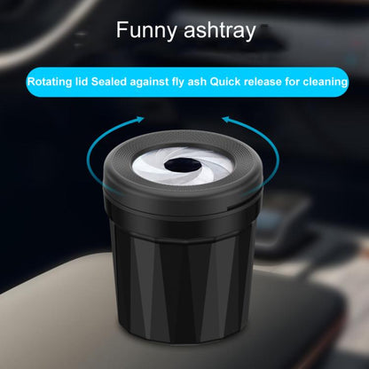 A636 Screw Cap Opening And Closing Ashtray Car Home Use Desktop Ashes Holder(Black Gold) - Ashtrays by buy2fix | Online Shopping UK | buy2fix