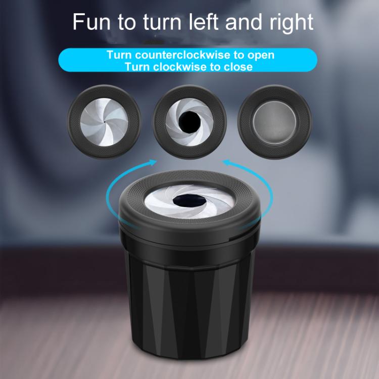 A636 Screw Cap Opening And Closing Ashtray Car Home Use Desktop Ashes Holder(Black) - Ashtrays by buy2fix | Online Shopping UK | buy2fix