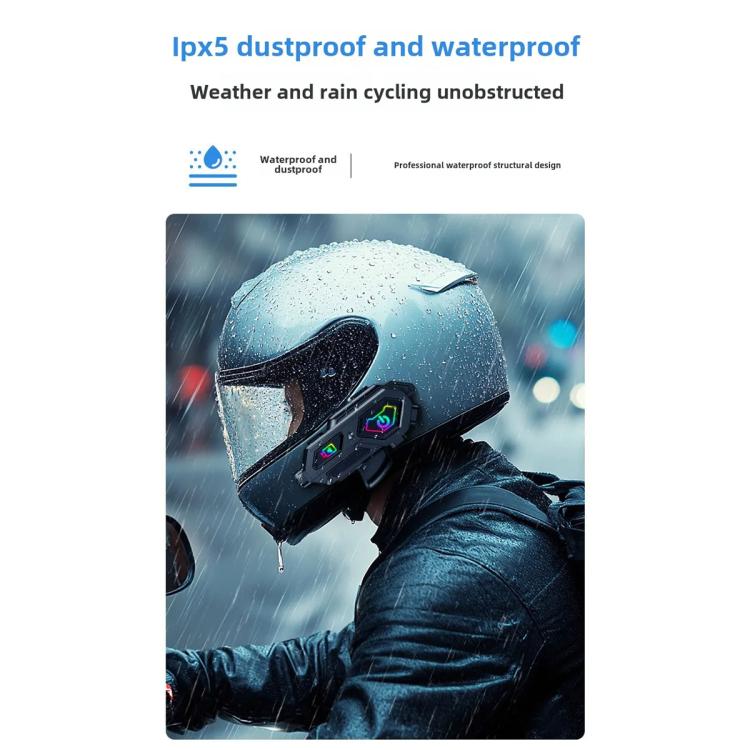 C8Max Motorcycle Intercom Video Helmet Bluetooth Headset HD Video Recorder, Spec: Hard Mic - Motorcycle Walkie Talkie by buy2fix | Online Shopping UK | buy2fix