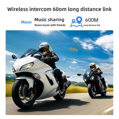 C8Max Motorcycle Intercom Video Helmet Bluetooth Headset HD Video Recorder, Spec: Soft Mic - Motorcycle Walkie Talkie by buy2fix | Online Shopping UK | buy2fix