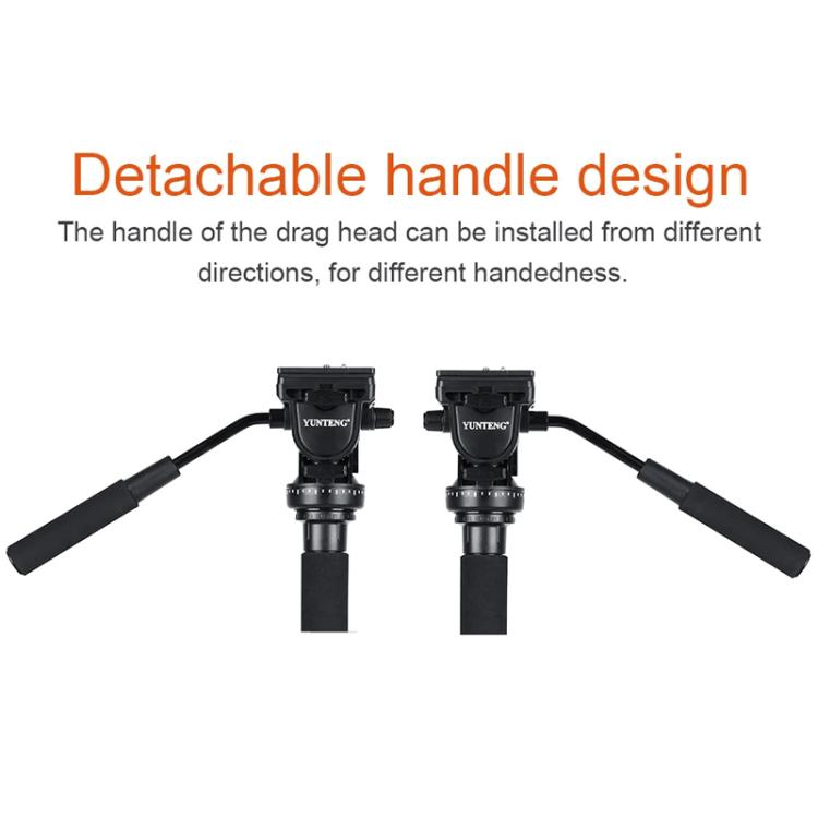YUNTENG VCT-588 Camera Monopod 65-166cm Aluminum Alloy DSLR Tripod Stand With Hydraulic Ball Head(Black) - Monopods by YUNTENG | Online Shopping UK | buy2fix