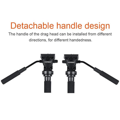 YUNTENG VCT-588 Camera Monopod 65-166cm Aluminum Alloy DSLR Tripod Stand With Hydraulic Ball Head(Black) - Monopods by YUNTENG | Online Shopping UK | buy2fix