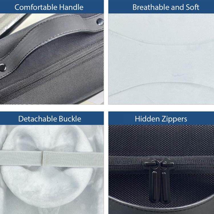 For Meta Quest 3 VR Glasses Storage Case EVA Anti-Pressure Hard Shell Storage Bag(Light Gray) - VR Accessories by buy2fix | Online Shopping UK | buy2fix