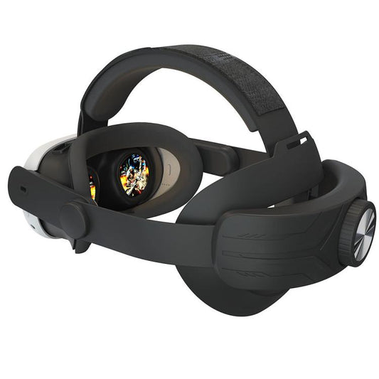 For Meta Quest 3 / 3S Adjustable Headband No Face Pressure VR Head Strap Accessories(Black) - VR Accessories by buy2fix | Online Shopping UK | buy2fix