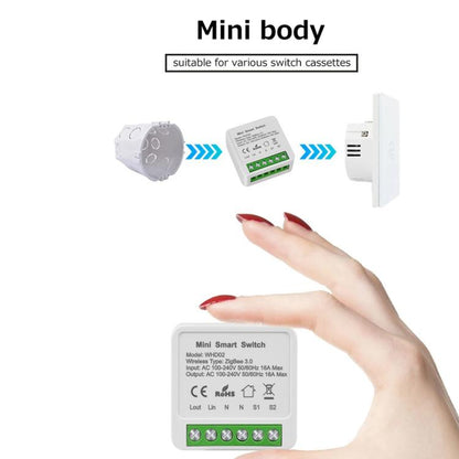 Compatible Tuya Zigbee 16A Smart Switch DIY Breaker 2 Way Control Voice Control - Smart Switch by buy2fix | Online Shopping UK | buy2fix