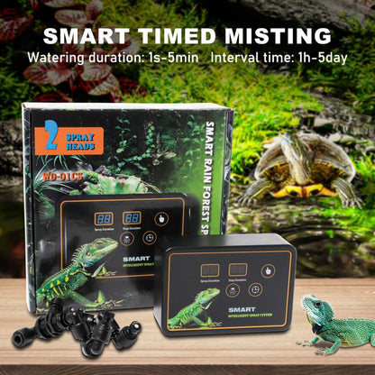 Smart Timer Misting System Kit For Reptile Terrariums Automatic Rainforest Habitat Sprayer UK Plug - Reptile Supplies by buy2fix | Online Shopping UK | buy2fix