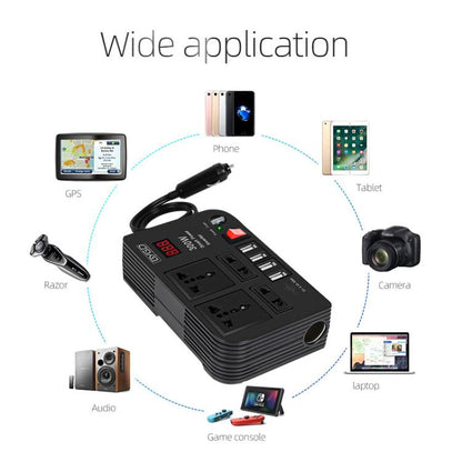 E8982 300W Car Inverter DC 12V To AC 220V Car Laptop USB Charging Universal Converter Power Adapter - Others by buy2fix | Online Shopping UK | buy2fix