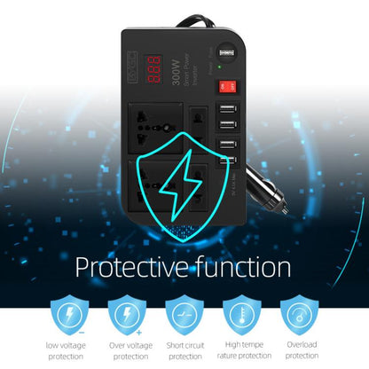 E8982 300W Car Inverter DC 12V To AC 220V Car Laptop USB Charging Universal Converter Power Adapter - Others by buy2fix | Online Shopping UK | buy2fix