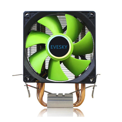EVESKY CPU Cooler PC Radiator 1850-2200 RPM Quiet Fan For Intel LGA775/115x/1366 & AMD AM2/AM3 Sockets - Fan Cooling by EVESKY | Online Shopping UK | buy2fix