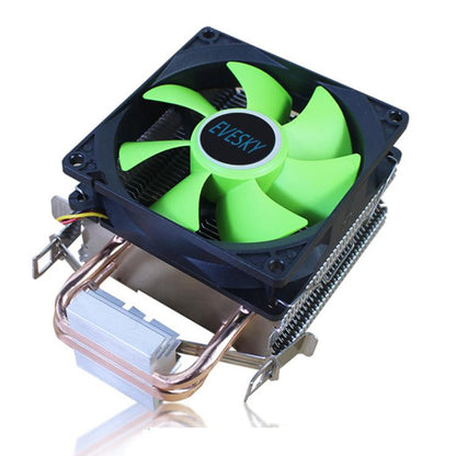 EVESKY CPU Cooler PC Radiator 1850-2200 RPM Quiet Fan For Intel LGA775/115x/1366 & AMD AM2/AM3 Sockets - Fan Cooling by EVESKY | Online Shopping UK | buy2fix