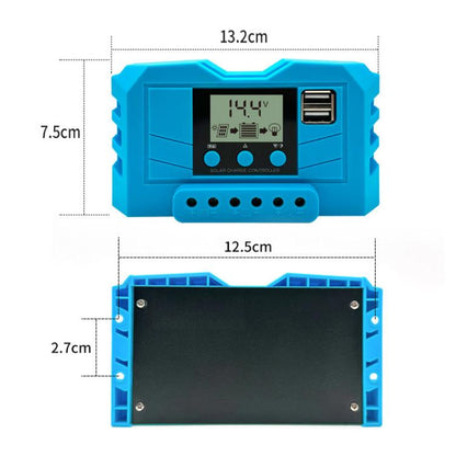 30A 12V 24V Lithium Lead Acid Solar Charge Controller PWM PV Controller With LCD Display - Others by buy2fix | Online Shopping UK | buy2fix