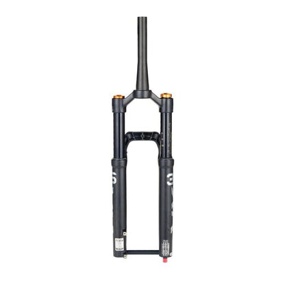 KRSEC XR36 Front Fork Straight Taper Tube Barrel Axle Mountain Bike Wire Damping Forks, Size: 27.5 inch(Black) - Front Fork by KRSEC | Online Shopping UK | buy2fix