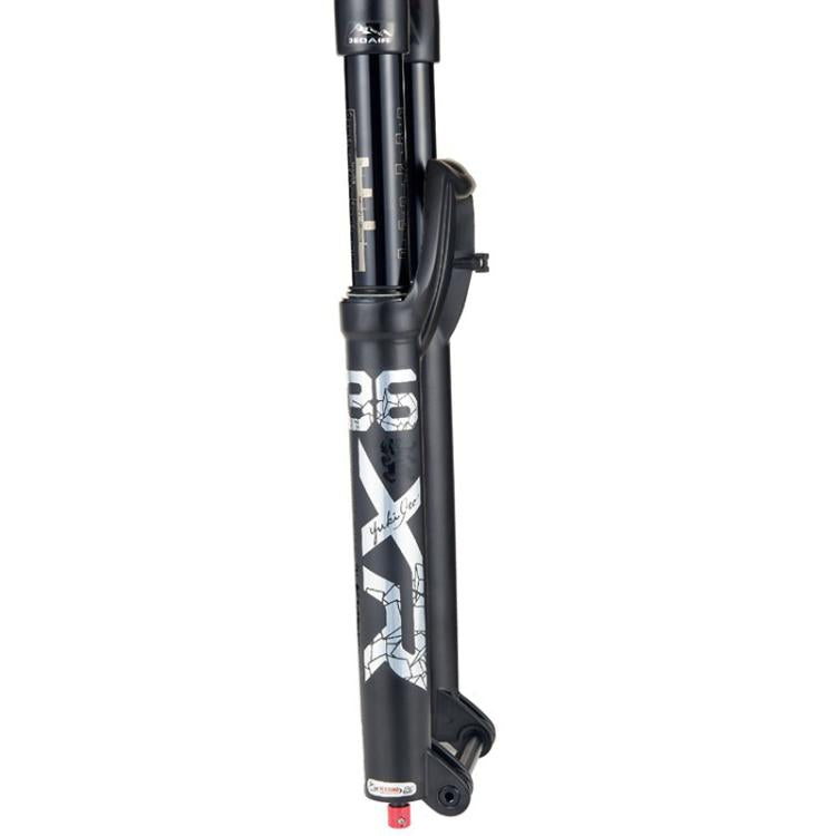 KRSEC XR36 Front Fork Straight Taper Tube Barrel Axle Mountain Bike Wire Damping Forks, Size: 27.5 inch(Black) - Front Fork by KRSEC | Online Shopping UK | buy2fix