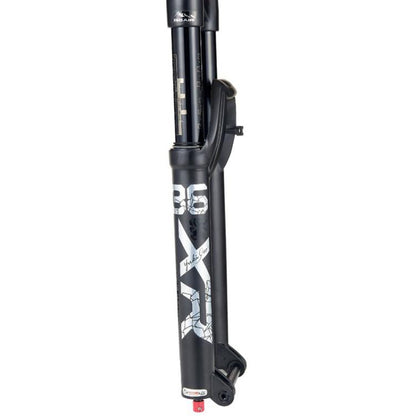 KRSEC XR36 Front Fork Straight Taper Tube Barrel Axle Mountain Bike Wire Damping Forks, Size: 27.5 inch(Black) - Front Fork by KRSEC | Online Shopping UK | buy2fix
