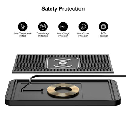 Car Wireless Charger Modified Increase Cuttable Mobile Phone Fast Charging Pad(1m Long Line (USB Port)) - Wireless Charging Pads by buy2fix | Online Shopping UK | buy2fix