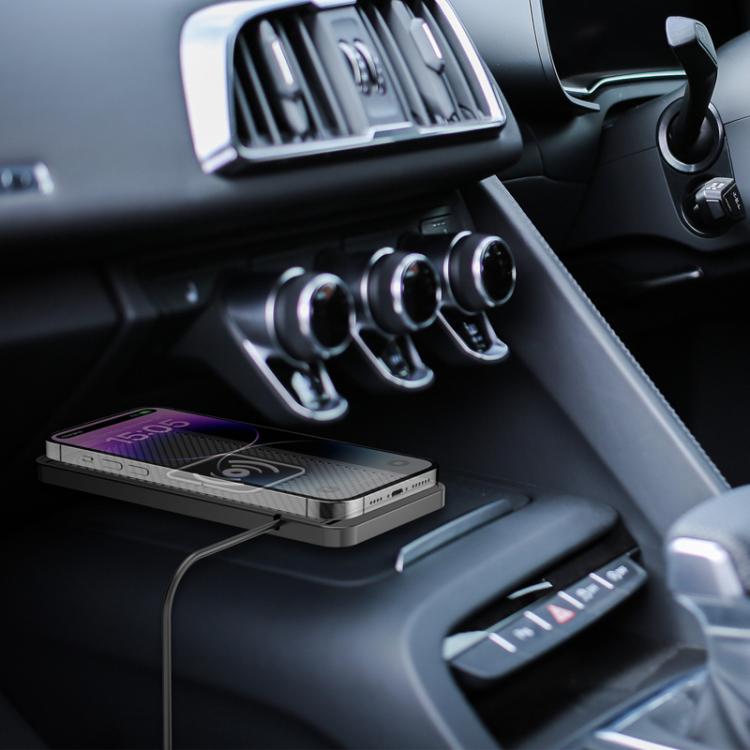 Car Wireless Charger Modified Increase Cuttable Mobile Phone Fast Charging Pad(0.3m Short Line (Type-C Port)) - Wireless Charging Pads by buy2fix | Online Shopping UK | buy2fix