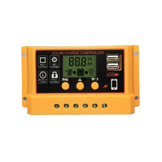 10A 12V 24V Solar Controller PV Solar Charge Controller With LCD Display