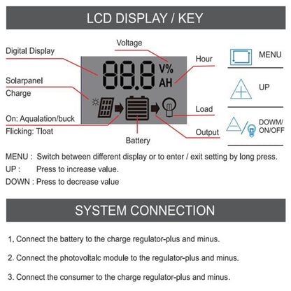 10A 12V 24V 11.1V Solar Controller PV Solar Charge Controller - Others by buy2fix | Online Shopping UK | buy2fix
