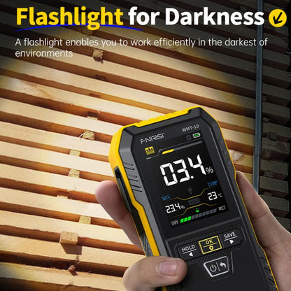 FNIRSI WMT-10 Wood Panel Moisture Tester Wall Surface Humidity Detector - PH & Moisture Meter by FNIRSI | Online Shopping UK | buy2fix