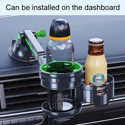 Car Multifunctional Water Cup Holder Auto Large Suction Cup Mounted Drink Rack, Style: Long Rod Gray - Car Drink Holders by buy2fix | Online Shopping UK | buy2fix