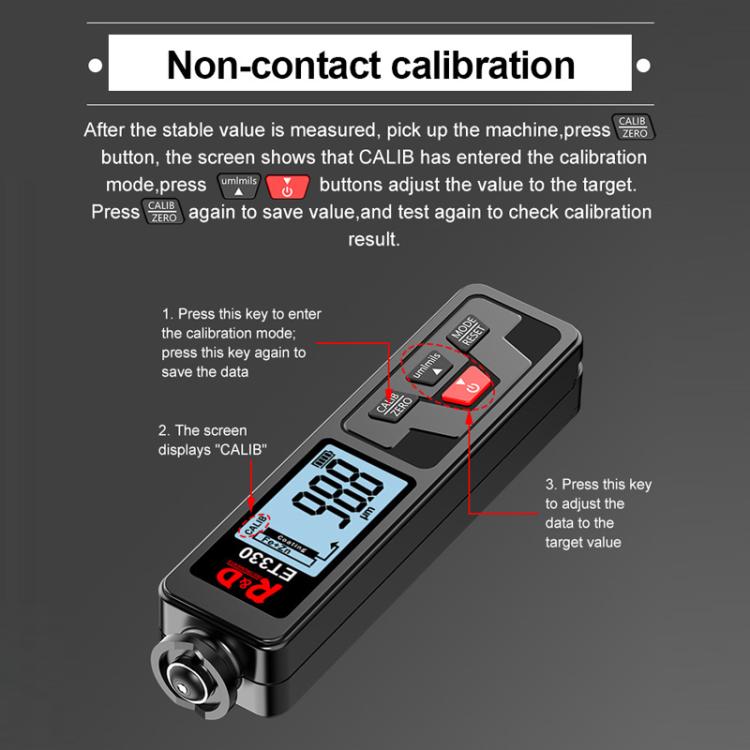 Mingzheng Iron Aluminum Zinc Three-Purpose Paint Film Coating Thickness Gauge(ET330) - Coating Thickness Gauge by Mingzheng | Online Shopping UK | buy2fix