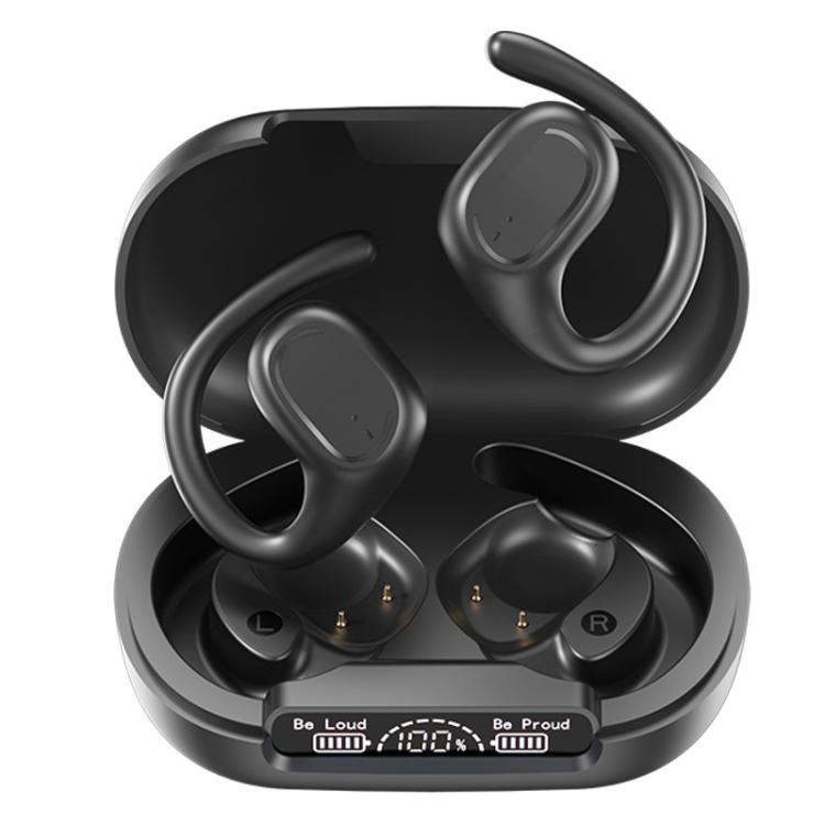 M200 Open-Ear Wireless Bluetooth Headphones Ear-Hook Earphone Waterproof Earpieces(Black) - TWS Earphone by buy2fix | Online Shopping UK | buy2fix