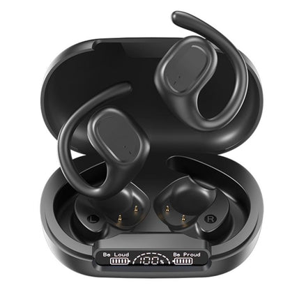 M200 Open-Ear Wireless Bluetooth Headphones Ear-Hook Earphone Waterproof Earpieces(Black) - TWS Earphone by buy2fix | Online Shopping UK | buy2fix