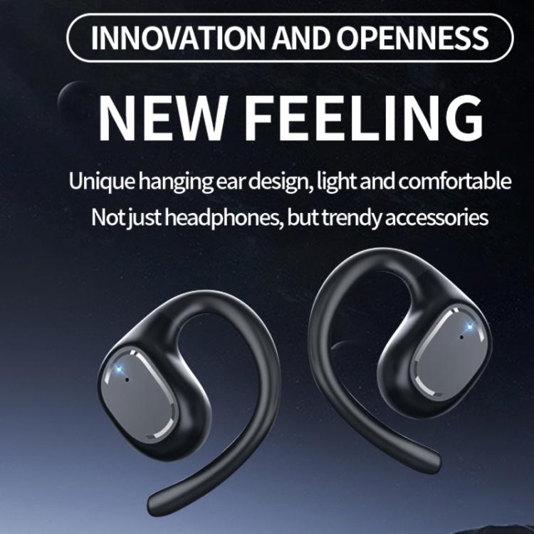 M200 Open-Ear Wireless Bluetooth Headphones Ear-Hook Earphone Waterproof Earpieces(Black) - TWS Earphone by buy2fix | Online Shopping UK | buy2fix