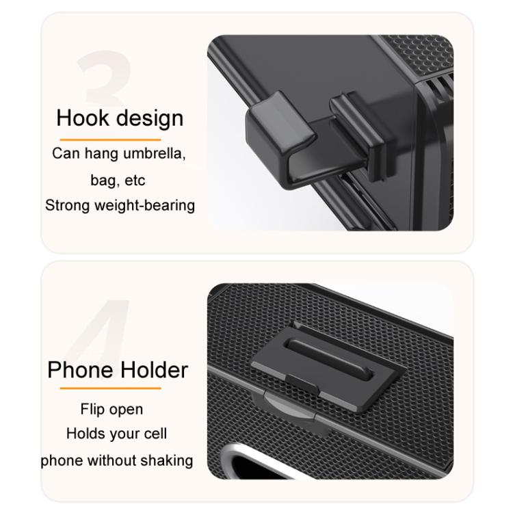 Car Seat Back Multifunctional Storage Box Pouch Phone Holder(Carbon Fiber Pattern) - Stowing Tidying by buy2fix | Online Shopping UK | buy2fix
