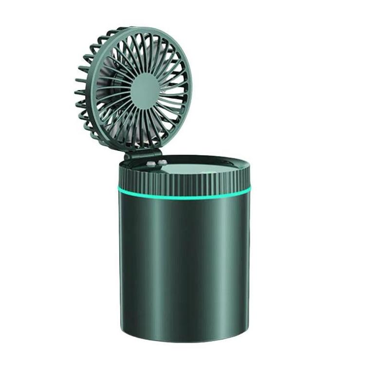 F98 Spray Cooling Desktop Small Fan Bedroom Office Portable Humidifier With Colored Lights, Color: Plug-in (Green) - Electric Fans by buy2fix | Online Shopping UK | buy2fix