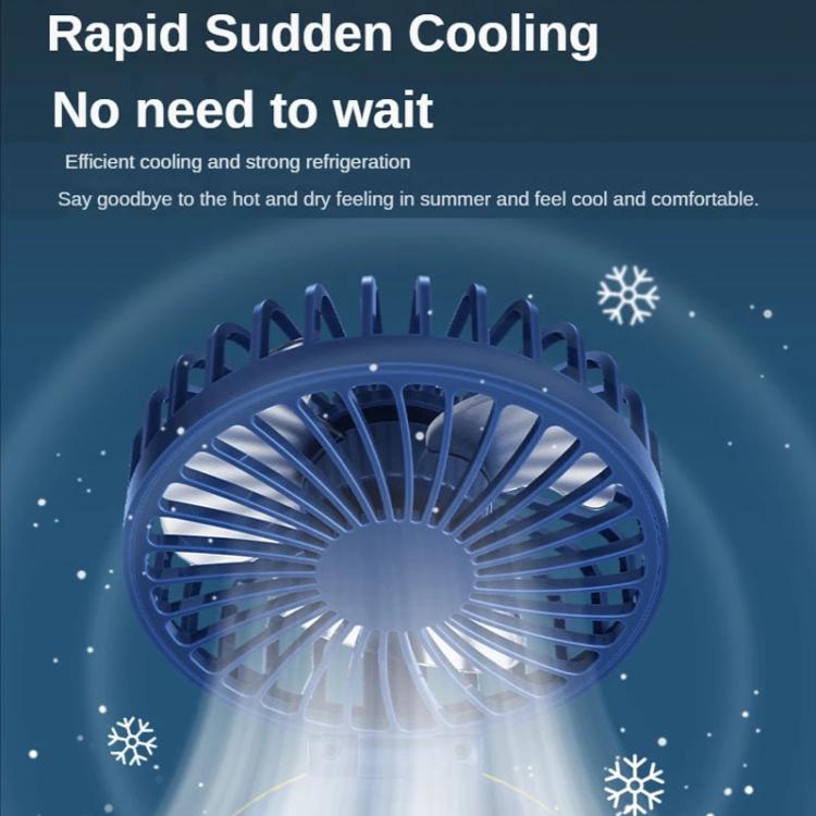 F98 Spray Cooling Desktop Small Fan Bedroom Office Portable Humidifier With Colored Lights, Color: Plug-in (Green) - Electric Fans by buy2fix | Online Shopping UK | buy2fix