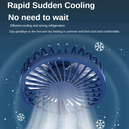 F98 Spray Cooling Desktop Small Fan Bedroom Office Portable Humidifier With Colored Lights, Color: Plug-in (Green) - Electric Fans by buy2fix | Online Shopping UK | buy2fix