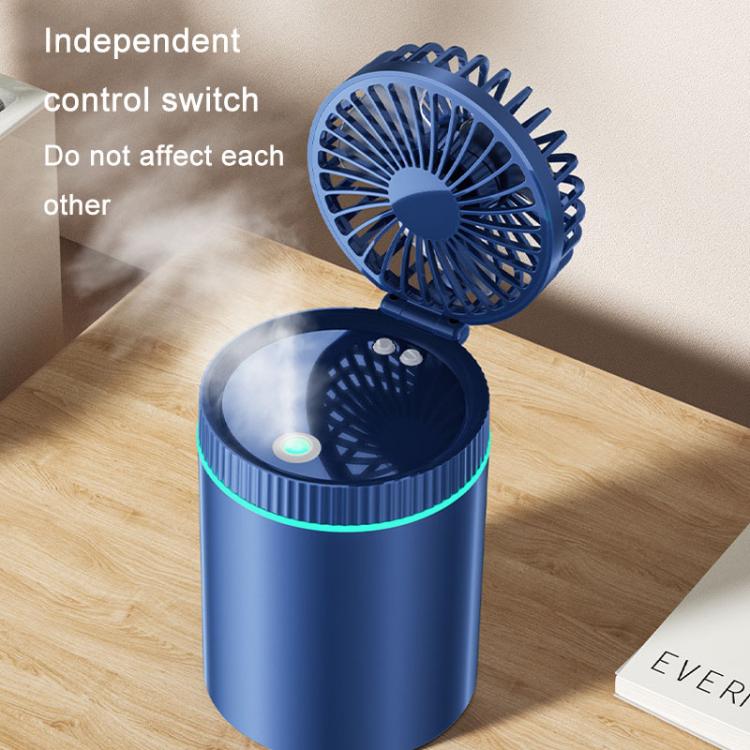 F98 Spray Cooling Desktop Small Fan Bedroom Office Portable Humidifier With Colored Lights, Color: Plug-in (Green) - Electric Fans by buy2fix | Online Shopping UK | buy2fix