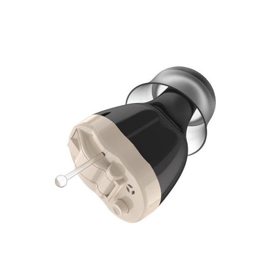 Digital Smart Noise Reduction CIC Hearing Aid Adjustable Sound Amplifier For The Elderly, Color: Left Ear Black