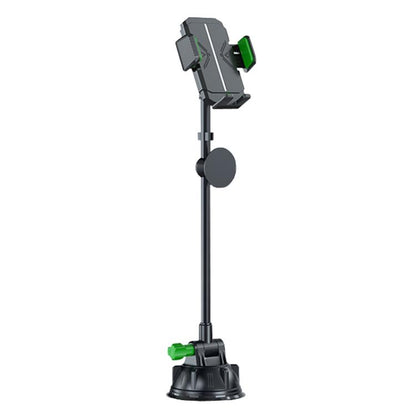 Extended Bendable Hose Car Phone Holder Windshield Dashboard Large Suction Cup Navigation Bracket(Green) - Universal Car Holders by buy2fix | Online Shopping UK | buy2fix