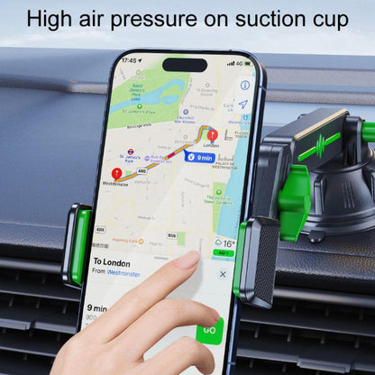 Extended Car Mechanical Arm Telescopic Cell Phone Holder Car Windshield Dashboard Large Suction Cup Navigation Mount(Gray) - Universal Car Holders by buy2fix | Online Shopping UK | buy2fix