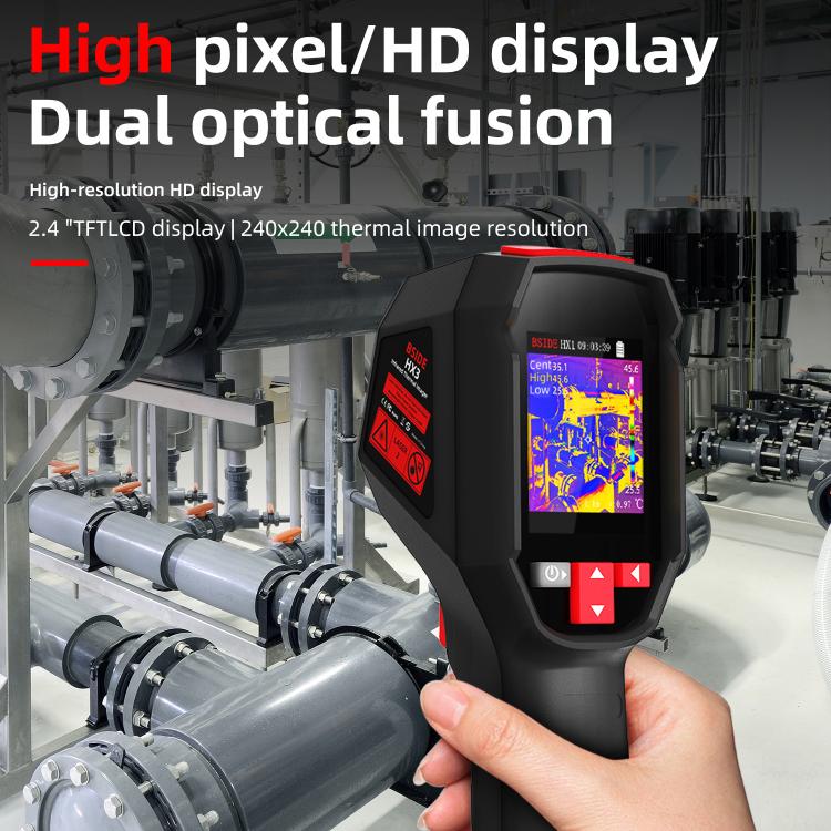 BSIDE HX3 Handheld Infrared Thermal Imager Power Non-Contact Thermometer - Thermostat & Thermometer by BSIDE | Online Shopping UK | buy2fix