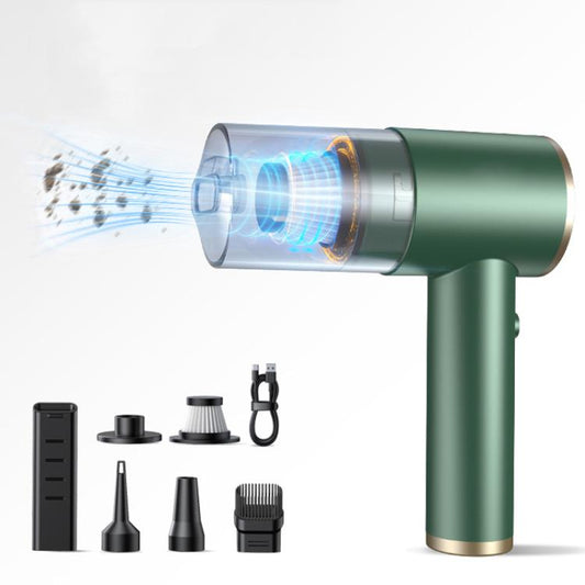 Portable Suction And Blow Extraction All In One Multi-Function Brushed Car Cordless Vacuum Cleaner, Color: Dark Green - Vacuum Cleaner by buy2fix | Online Shopping UK | buy2fix