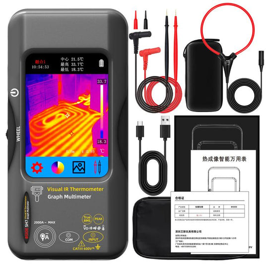 BSIDE SH7 Standard+Flexible Coil Thermal Imager Multimeter Handheld Touch Screen High Accuracy Thermometer