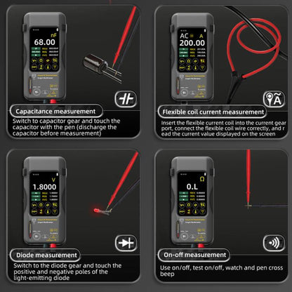 BSIDE SH7 Standard+Macro Lens+Flexible Coil Thermal Imager Multimeter Handheld Touch Screen High Accuracy Thermometer - Thermostat & Thermometer by BSIDE | Online Shopping UK | buy2fix