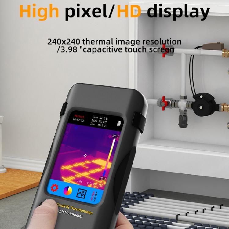 BSIDE SH7 Standard+Macro Lens+Flexible Coil Thermal Imager Multimeter Handheld Touch Screen High Accuracy Thermometer - Thermostat & Thermometer by BSIDE | Online Shopping UK | buy2fix