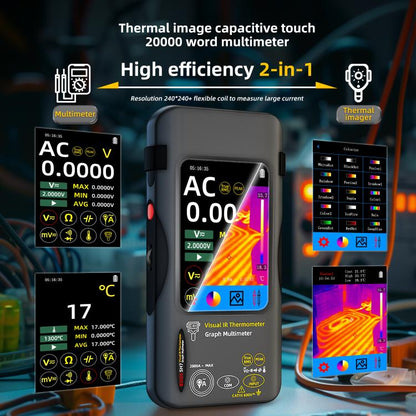 BSIDE SH7 Standard+Macro Lens+Flexible Coil Thermal Imager Multimeter Handheld Touch Screen High Accuracy Thermometer - Thermostat & Thermometer by BSIDE | Online Shopping UK | buy2fix