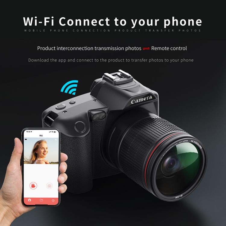 D5 HD WiFi Digital Camera 64MP Dual Camera Night Vision Photography Video DV Standard+Macro Lens - Video Cameras by buy2fix | Online Shopping UK | buy2fix