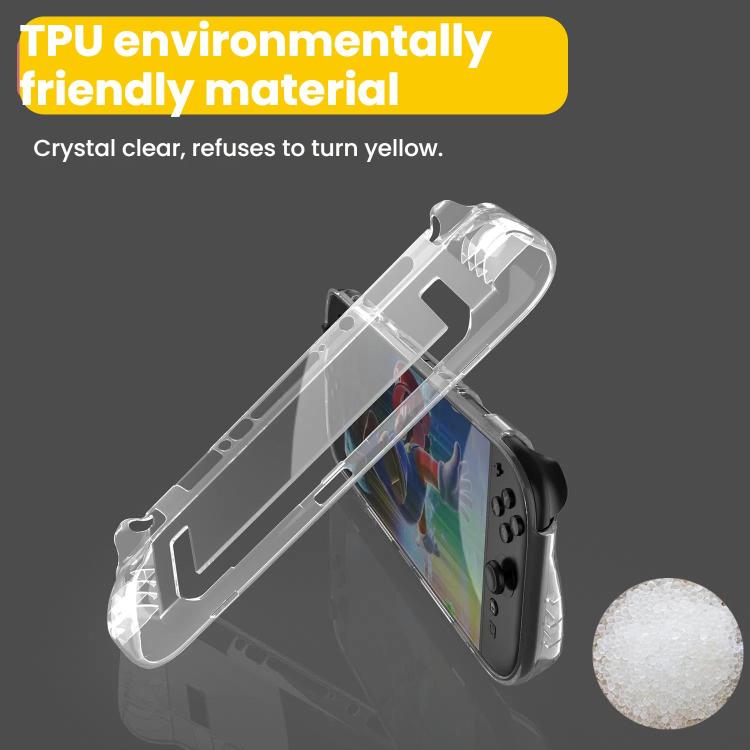For Nintendo Switch 2 TPU Transparent One-piece Case Anti-Slip Full-Body Protective Cover - Cases by buy2fix | Online Shopping UK | buy2fix
