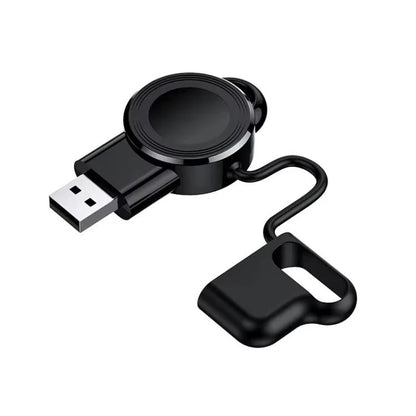 For Apple Watch 1/2/3/4/5/6/7/8/9/10/SE Magnetic Wireless Charger Mini Portable Smart Charger(Black) - Charger / Holder by buy2fix | Online Shopping UK | buy2fix