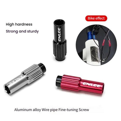 ENLEE Mountain Road Bicycle Shift Center Trim Screws 4mm Cable Brake Cable Adjustment Screw(Black) - Screws by ENLEE | Online Shopping UK | buy2fix