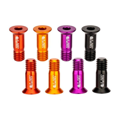 2pcs ZTTO Bicycle Rear Derailleur Sprocket Screws M5 Modified Road Mountain Derailleur Guide Wheel(Orange) - Screws by ZTTO | Online Shopping UK | buy2fix
